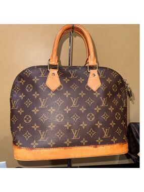 Louis Vuitton Alma PM Monogram Satchel #300 lock and key, Dust Bag